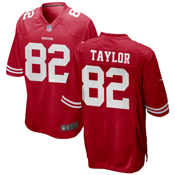 Mens San Francisco 49ers Retired Player #82 John Taylor Nike Scarlet Vapor Limited Player Jersey Mens San Francisco 49ers Retired Player #82 John Taylor Nike Scarlet Vapor Limited Player Jersey