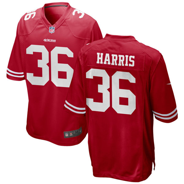 Mens San Francisco 49ers #36 Marcell Harris Nike Scarlet Vapor Limited Player Jersey Mens San Francisco 49ers #36 Marcell Harris Nike Scarlet Vapor Limited Player Jersey