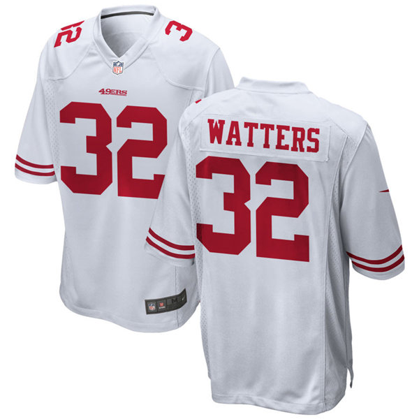 Mens San Francisco 49ers Retired Player #32 Ricky Watters Nike White Vapor Limited Player Jersey