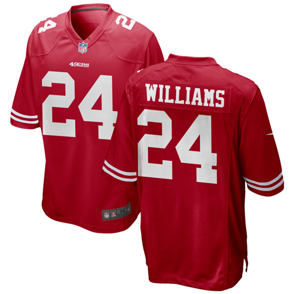 Mens San Francisco 49ers #24 K'Waun Williams -Nike Scarlet Vapor Limited Player Jersey