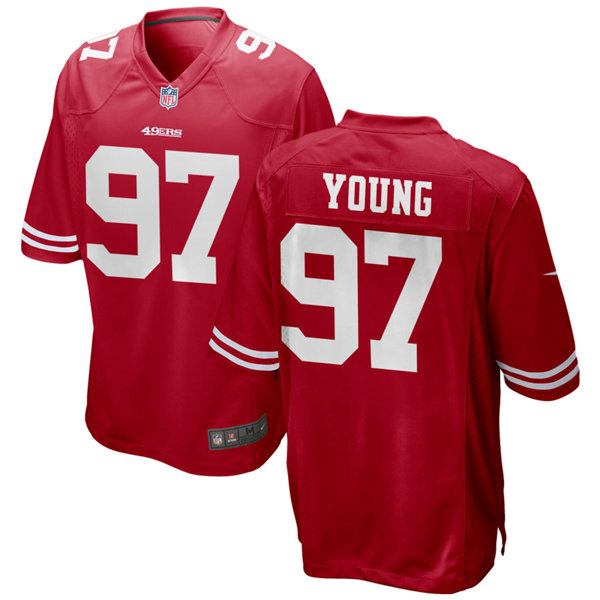 Mens San Francisco 49ers Retired Player #97 Bryant Young Nike Scarlet Vapor Limited Player Jersey Mens San Francisco 49ers Retired Player #97 Bryant Young Nike Scarlet Vapor Limited Player Jersey