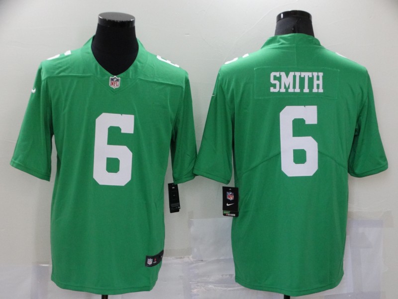 Men's Philadelphia Eagles #6 DeVonta Smith Light Green 2021 Vapor Untouchable Stitched NFL Nike Limited Jersey