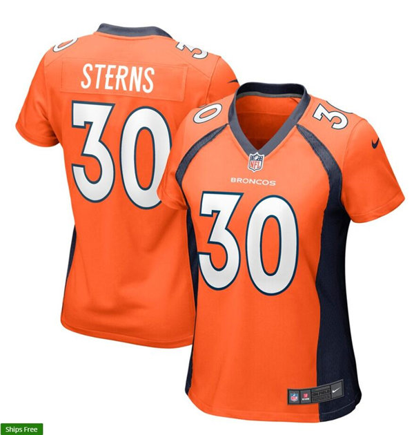 Womens Denver Broncos #30 Caden Sterns Nike Orange Limited Player Jersey