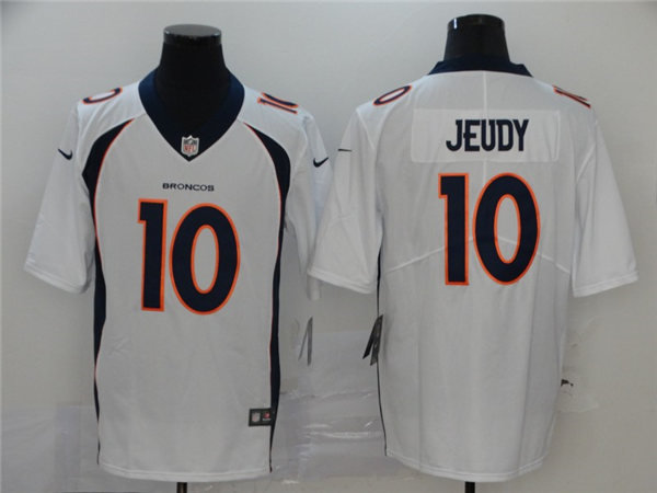 Youth Denver Broncos #10 Jerry Jeudy Nike White Limited Player Jersey