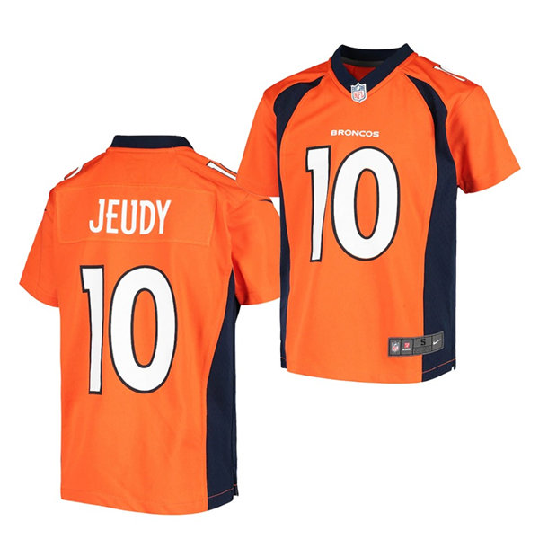 Youth Denver Broncos #10 Jerry Jeudy Nike Orange Limited Player Jersey