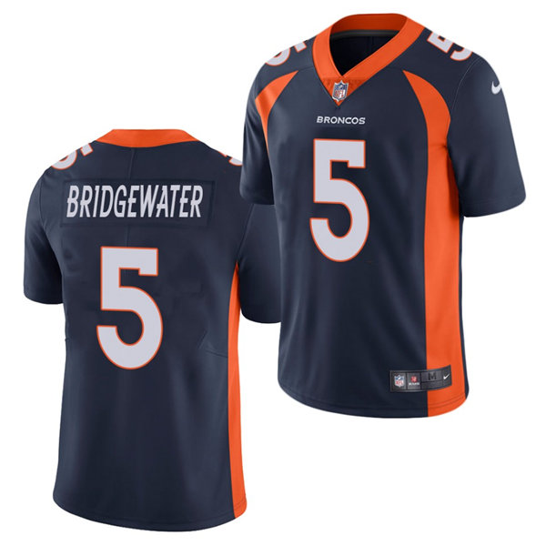 Youth Denver Broncos #5 Teddy Bridgewater Nike Navy Limited Player Jersey