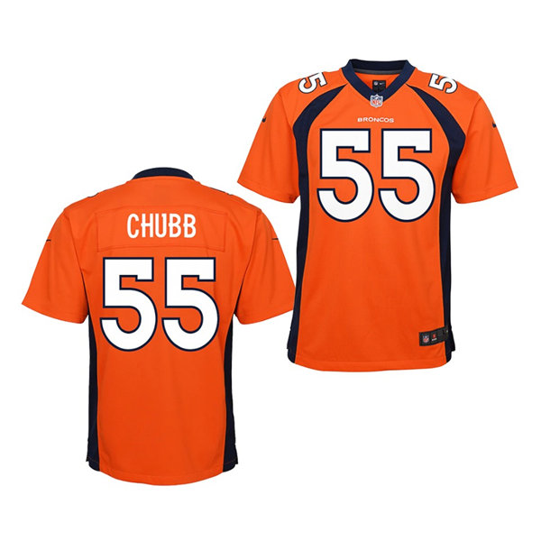 Youth Denver Broncos #55 Bradley Chubb Nike Orange Limited Player Jersey