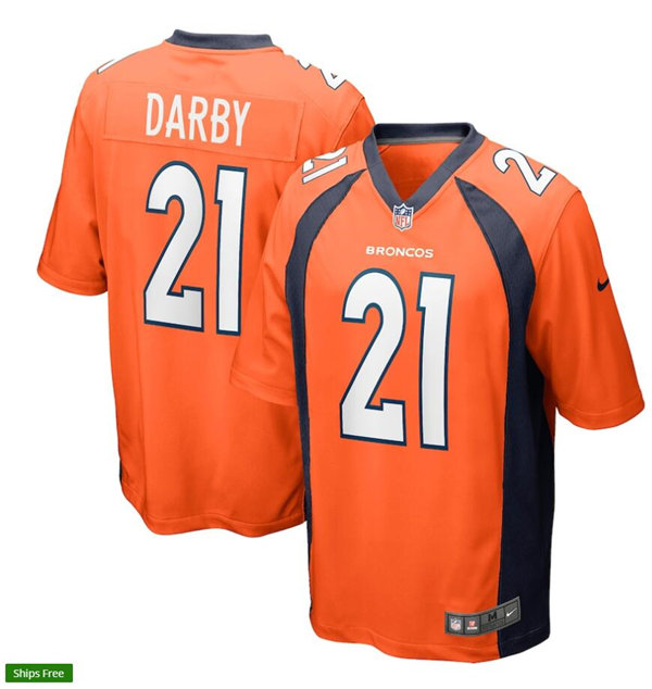 Mens Denver Broncos #21 Ronald Darby Nike Orange Vapor Untouchable Limited Jersey