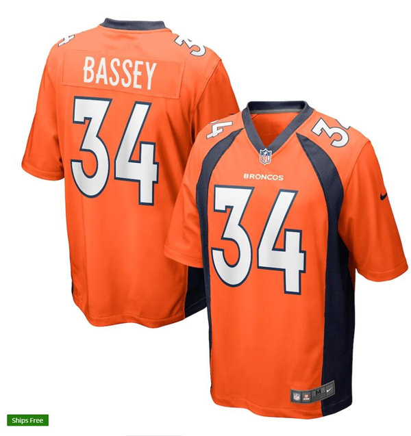 Mens Denver Broncos #34 Essang Bassey Nike Orange Vapor Untouchable Limited Jersey Mens Denver Broncos #34 Essang Bassey Nike Orange Vapor Untouchable Limited Jersey