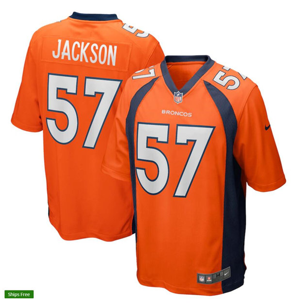 Mens Denver Broncos #57 Tom Jackson Nike Orange Vapor Untouchable Limited Jersey