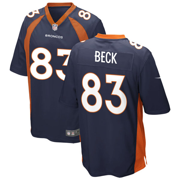 Mens Denver Broncos #83 Andrew Beck Nike Navy Vapor Untouchable Limited Jersey Mens Denver Broncos #83 Andrew Beck Nike Navy Vapor Untouchable Limited Jersey