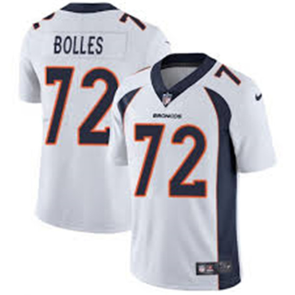 Mens Denver Broncos #72 Garett Bolles Nike White Vapor Untouchable Limited Jersey Mens Denver Broncos #72 Garett Bolles Nike White Vapor Untouchable Limited Jersey