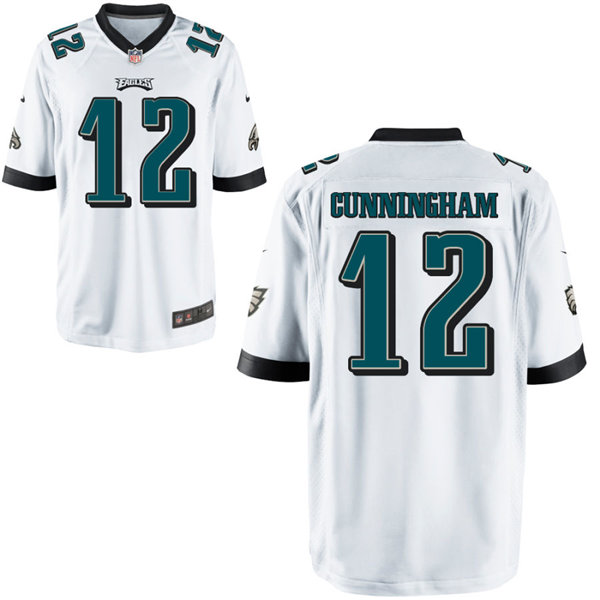 Youth Philadelphia Eagles #12 Randall Cunningham Nike White Limited Jersey Youth Philadelphia Eagles #12 Randall Cunningham Nike White Limited Jersey
