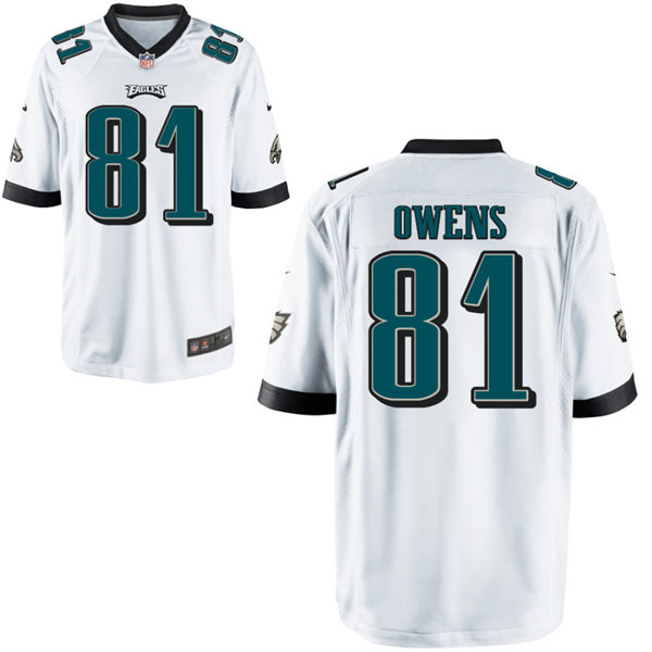 Youth Philadelphia Eagles Retired Player #81 Terrell Owens Nike White Limited Jersey