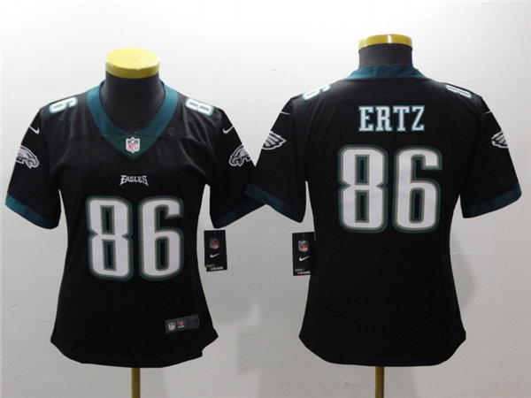 Womens Philadelphia Eagles #86 Zach Ertz Nike Black Limited Jersey Womens Philadelphia Eagles #86 Zach Ertz Nike Black Limited Jersey