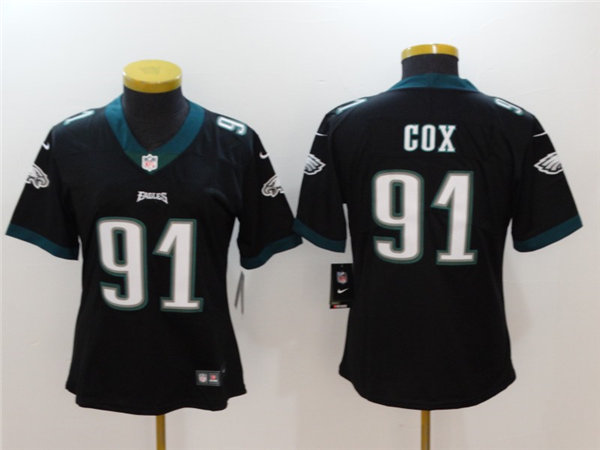Womens Philadelphia Eagles #91 Fletcher Cox Nike Black Limited Jersey Womens Philadelphia Eagles #91 Fletcher Cox Nike Black Limited Jersey