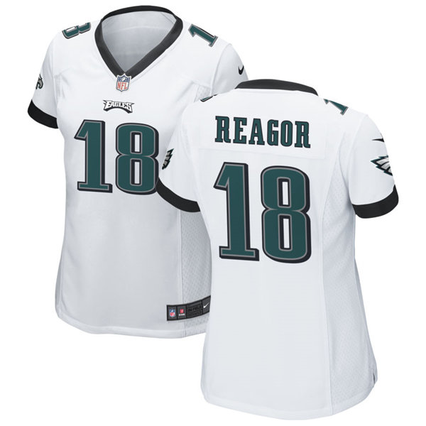 Womens Philadelphia Eagles #18 Jalen Reagor Nike White Limited Jersey Womens Philadelphia Eagles #18 Jalen Reagor Nike White Limited Jersey
