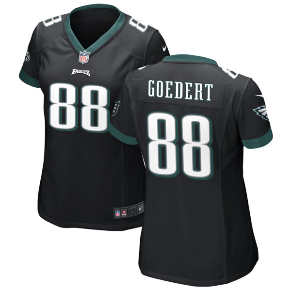 Womens Philadelphia Eagles #88 Dallas Goedert Nike Black Limited Jersey Womens Philadelphia Eagles #88 Dallas Goedert Nike Black Limited Jersey