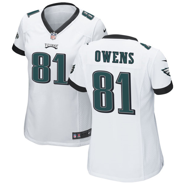 Womens Philadelphia Eagles Retired Player #81 Terrell Owens Nike White Limited Jersey Womens Philadelphia Eagles Retired Player #81 Terrell Owens Nike White Limited Jersey