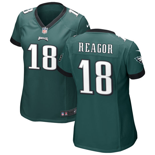 Womens Philadelphia Eagles #18 Jalen Reagor Nike Midnight Green Limited Jersey