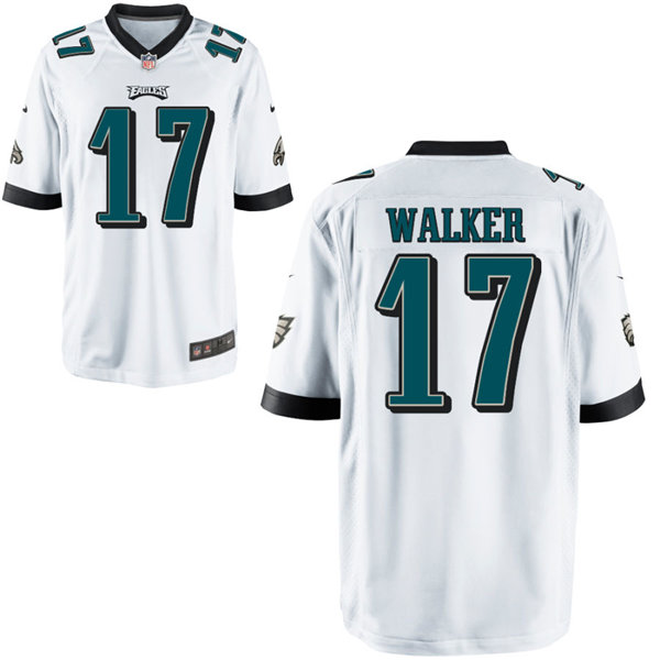 Mens Philadelphia Eagles #17 Michael Walker Nike White Vapor Limited Jersey
