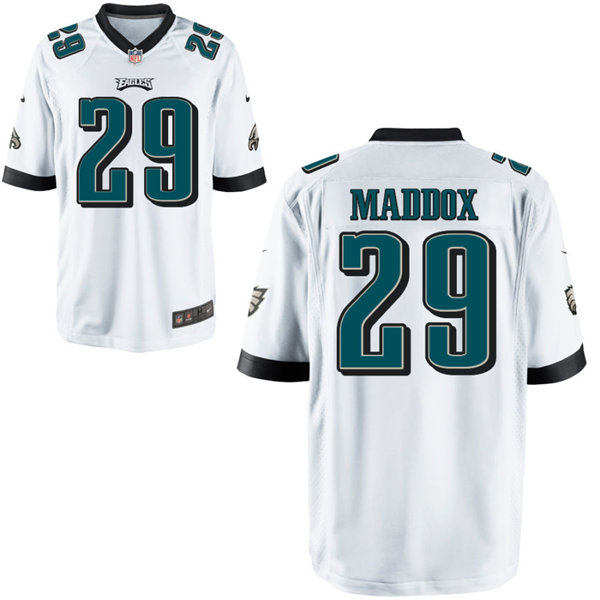 Mens Philadelphia Eagles #29 Avonte Maddox Nike White Vapor Limited Jersey