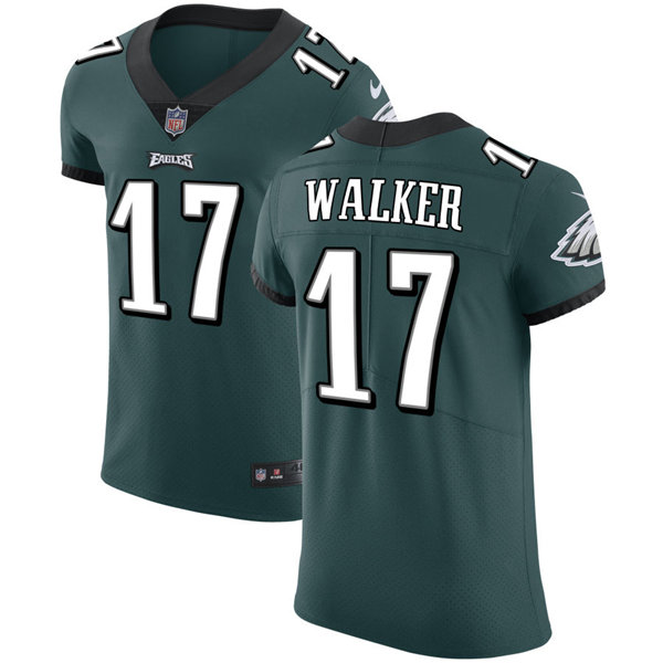 Mens Philadelphia Eagles #17 Michael Walker Nike Midnight Green Vapor Limited Jersey