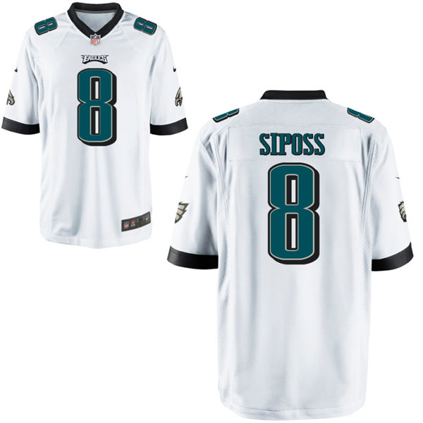 Mens Philadelphia Eagles #8 Arryn Siposs Nike White Vapor Limited Jersey