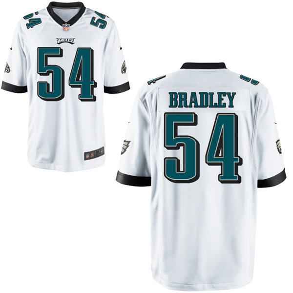 Mens Philadelphia Eagles #54 Shaun Bradley Nike White Vapor Limited Jersey