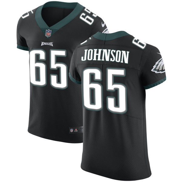 Mens Philadelphia Eagles #65 Lane Johnson Nike Black Vapor Limited Jersey Mens Philadelphia Eagles #65 Lane Johnson Nike Black Vapor Limited Jersey