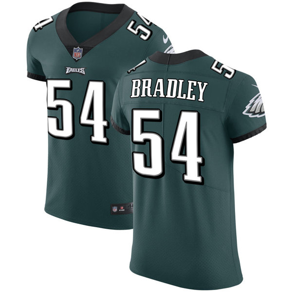 Mens Philadelphia Eagles #54 Shaun Bradley Nike Midnight Green Vapor Limited Jersey