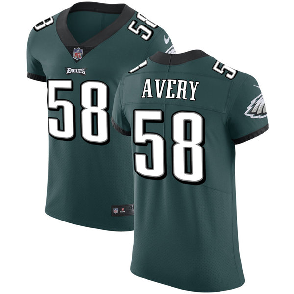 Mens Philadelphia Eagles #58 Genard Avery Nike Midnight Green Vapor Limited Jersey