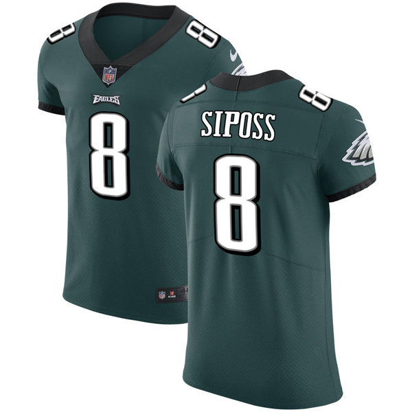 Mens Philadelphia Eagles #8 Arryn Siposs Nike Midnight Green Vapor Limited Jersey