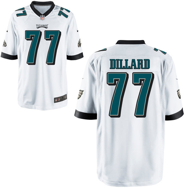 Mens Philadelphia Eagles #77 Andre Dillard Nike White Vapor Limited Jersey