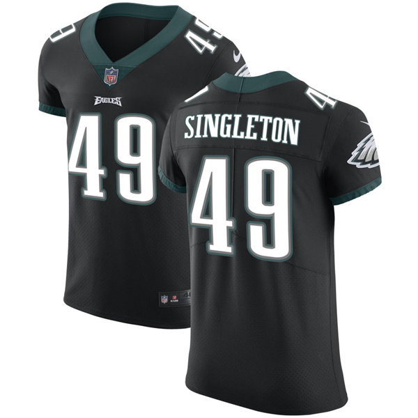 Mens Philadelphia Eagles #49 Alex Singleton Nike Black Vapor Limited Jersey Mens Philadelphia Eagles #49 Alex Singleton Nike Black Vapor Limited Jersey