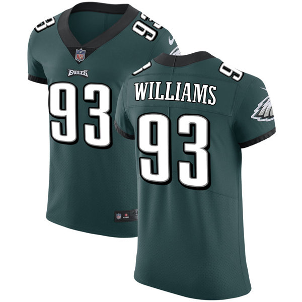 Mens Philadelphia Eagles #93 Milton Williams Nike Midnight Green Vapor Limited Jersey Mens Philadelphia Eagles #93 Milton Williams Nike Midnight Green Vapor Limited Jersey