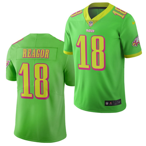 Mens Philadelphia Eagles #18 Jalen Reagor Nike Green Nike NFL City Edition Vapor Limited Jersey