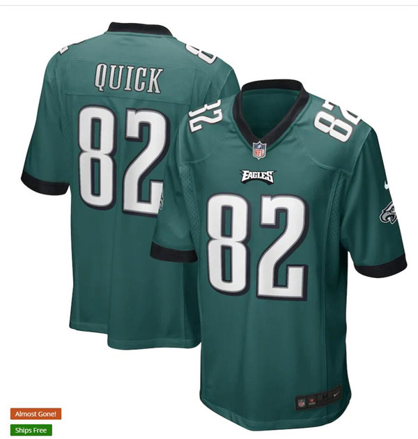 Mens Philadelphia Eagles Retired Player #82 Mike Quick Nike Midnight Green Vapor Limited Jersey