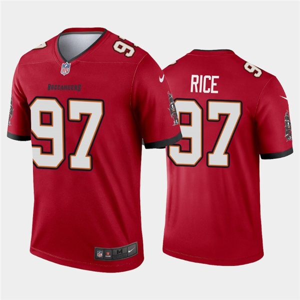 Youth Tampa Bay Buccaneers Retired Player #97 Simeon Rice Nike Red Limited Jersey