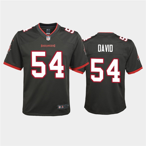 Youth Tampa Bay Buccaneers Retired Player #54 Lavonte David Nike Pewter Alternate Limited Jersey