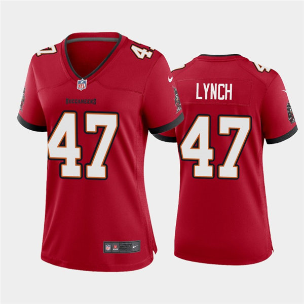 Womens Tampa Bay Buccaneers Retired Player #47 John Lynch Nike Red Limited Jersey