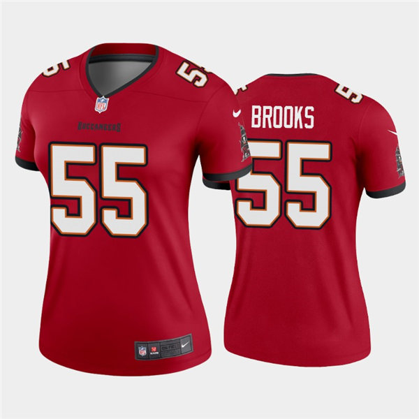 Womens Tampa Bay Buccaneers Retired Player #55 Derrick Brooks Nike Red Limited Jersey