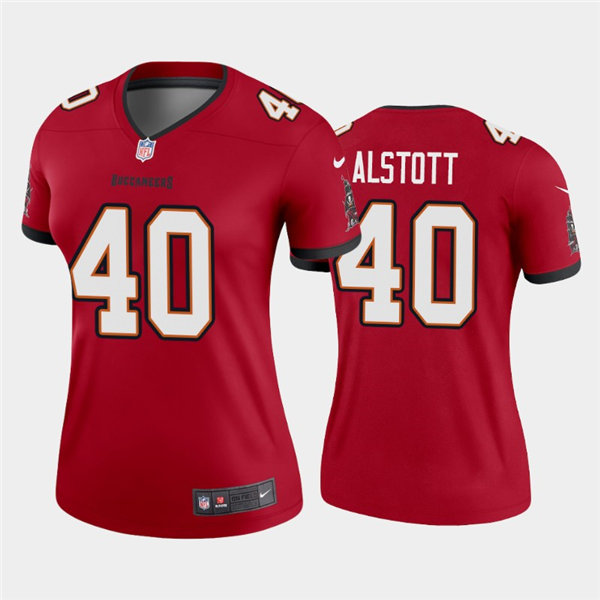 Womens Tampa Bay Buccaneers Retired Player #40 Mike Alstott Nike Red Limited Jersey