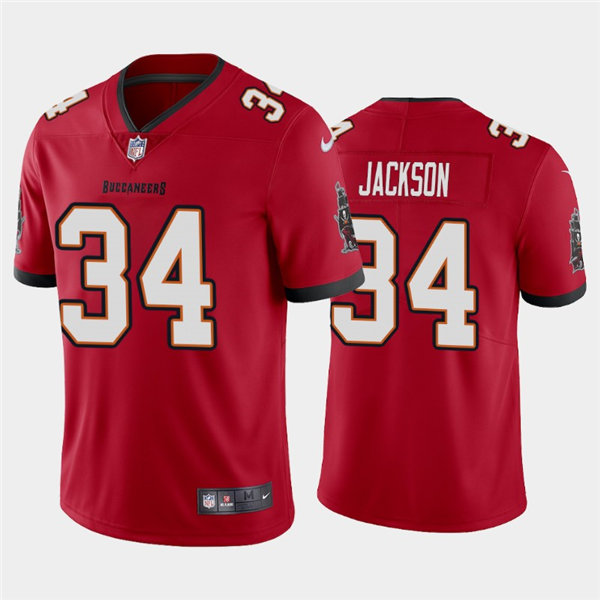 Mens Tampa Bay Buccaneers Retired Player #34 Dexter Jackson Nike Red Vapor Limited Jersey