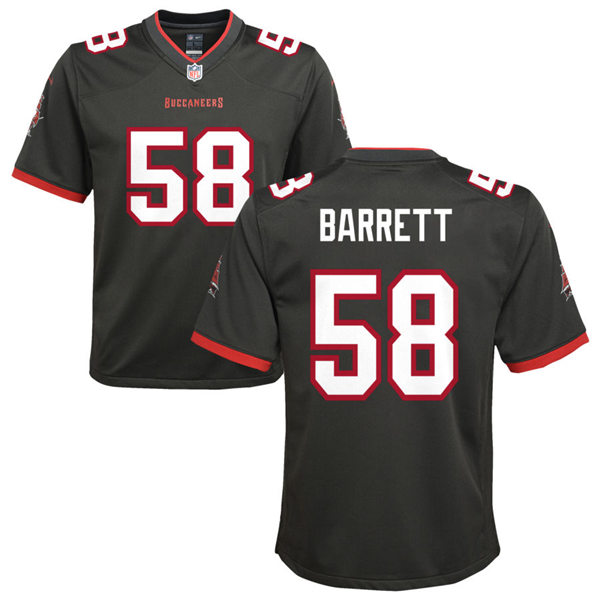 Youth Tampa Bay Buccaneers #58 Shaquil Barrett Nike Pewter Alternate Limited Jersey
