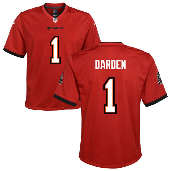 Youth Tampa Bay Buccaneers #1 Jaelon Darden Nike Home Red Limited Jersey