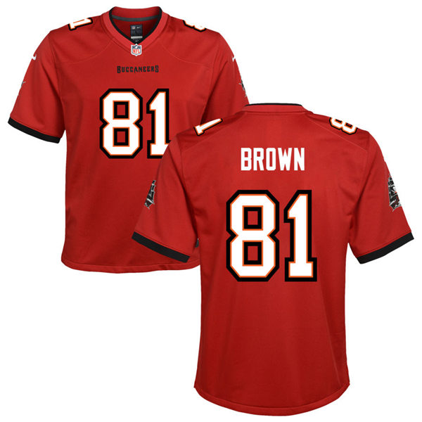 Youth Tampa Bay Buccaneers #81 Antonio Brown Nike Home Red Limited Jersey