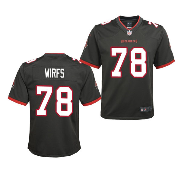 Youth Tampa Bay Buccaneers #78 Tristan Wirfs Nike Pewter Alternate Limited Jersey Youth Tampa Bay Buccaneers #78 Tristan Wirfs Nike Pewter Alternate Limited Jersey