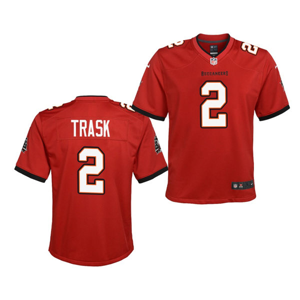 Youth Tampa Bay Buccaneers #2 Kyle Trask Nike Home Red Limited Jersey