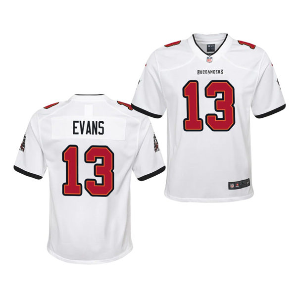 Youth Tampa Bay Buccaneers #13 Mike Evans Nike Road White Limited Jersey Youth Tampa Bay Buccaneers #13 Mike Evans Nike Road White Limited Jersey